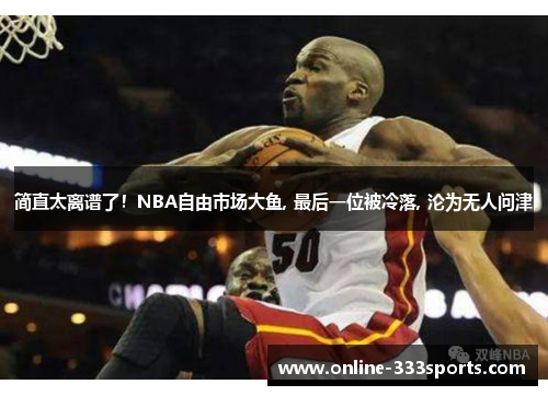 简直太离谱了！NBA自由市场大鱼, 最后一位被冷落, 沦为无人问津